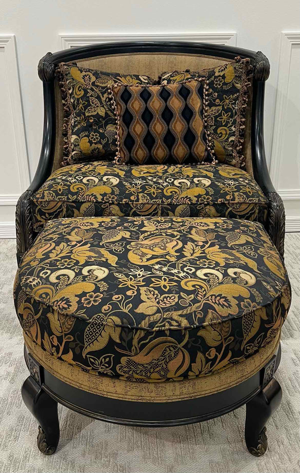 Chair with Ottoman, Living Room