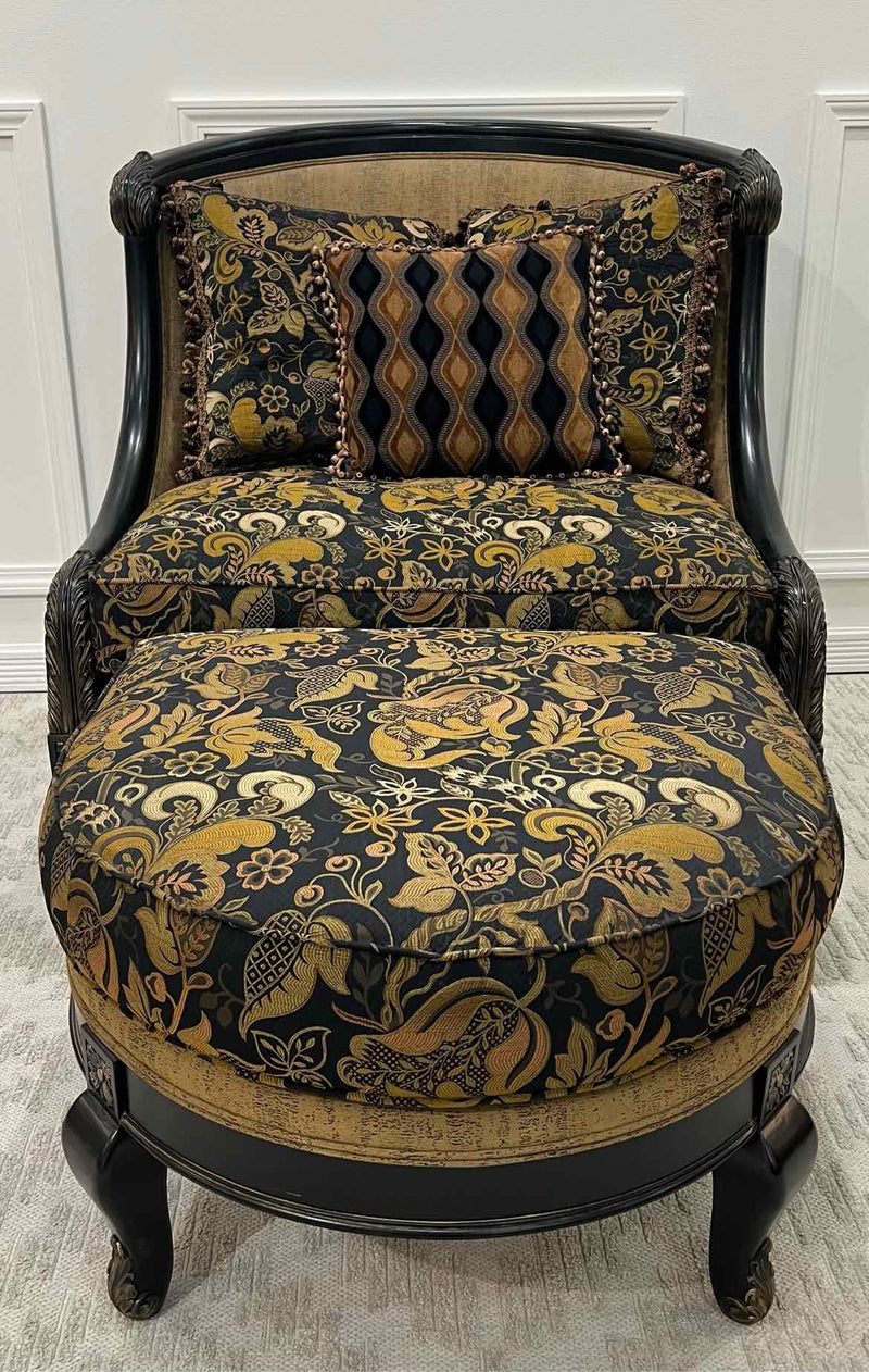 Chair with Ottoman, Living Room