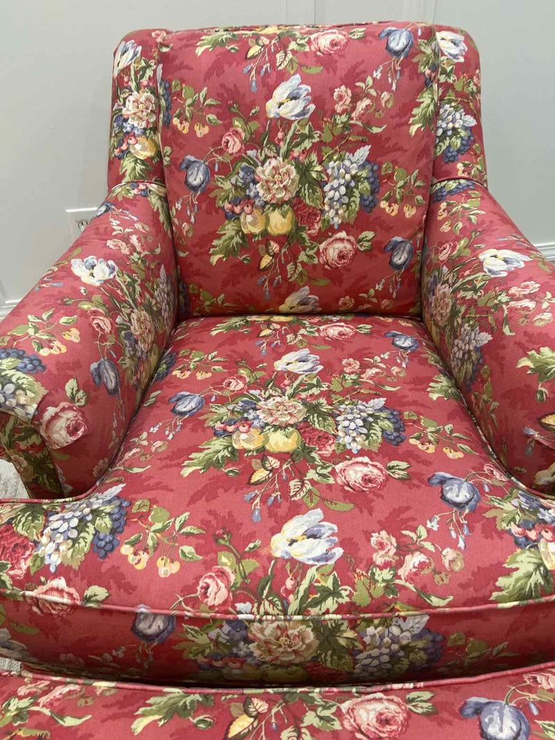 Drexel Chair with Ottoman, Living Room